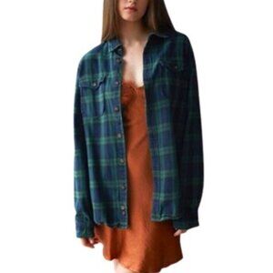 Urban Renewal Vintage Oversized Flannel Shirt